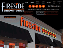 Tablet Screenshot of firesidebrewhouse.com